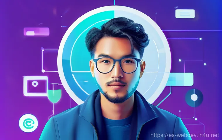 웹개발자 기술 트렌드 - A highly detailed image of a software developer, a person in their late 20s to early 30s with a focu...